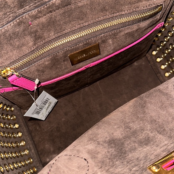 Michael Kors Collection Miranda Pink Leather Bag NWT - Picture 12 of 15